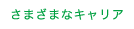 さまざまなキャリア