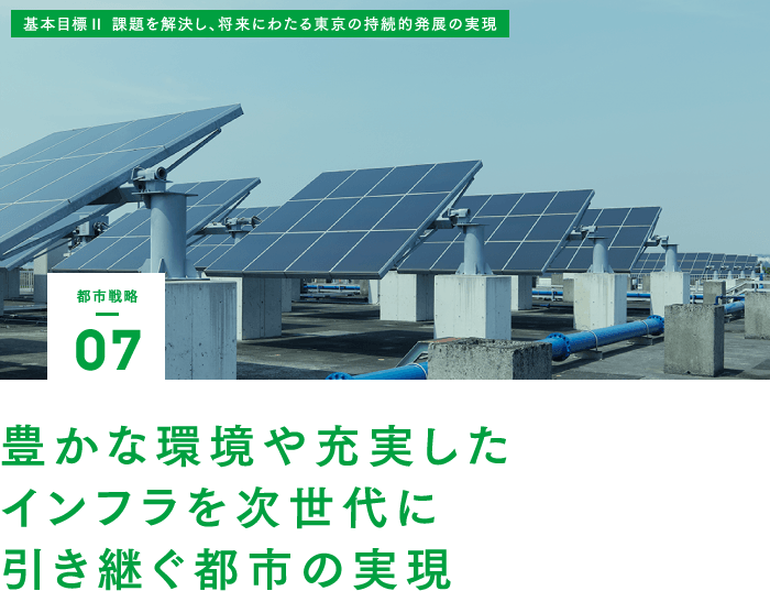 都市戦略07 豊かな環境や充実したインフラを次世代に引き継ぐ都市の実現